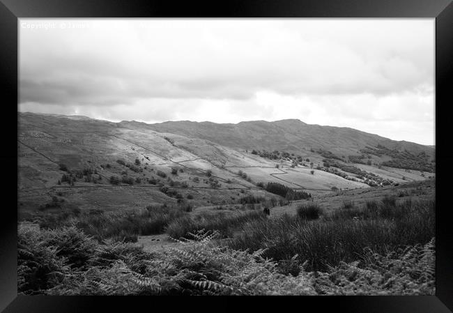 Cumbrian landscape - Kirkstone Pass Framed Print by James Wood