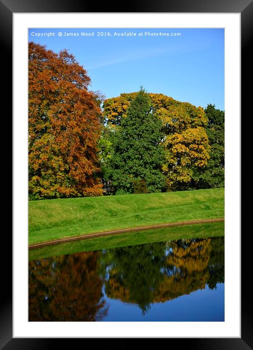 Autumn Reflections Framed Mounted Print by James Wood