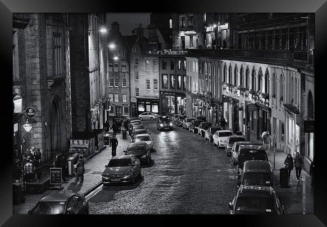  Victoria Street, Edinburgh, Scotland Framed Print by Ann McGrath