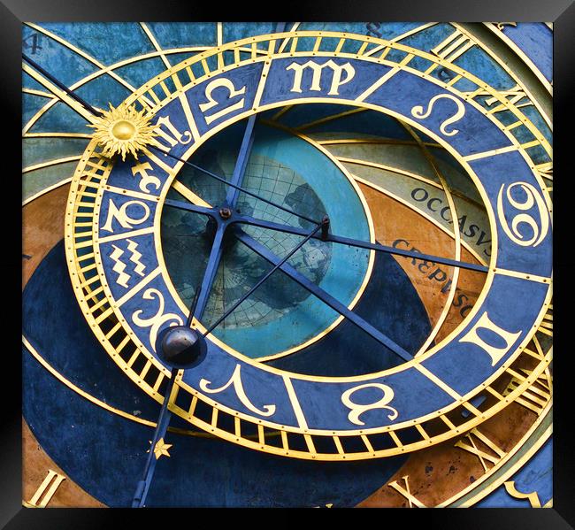 Astronomical Clock, Prague Framed Print by Ann McGrath