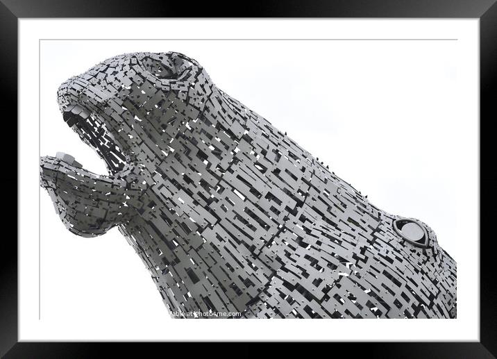 Kelpies prints , the Helix Falkirk canvas prints Framed Mounted Print by Photogold Prints