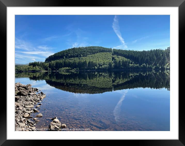 Echoes of Serenity, Loch Garry Framed Mounted Print by Photogold Prints