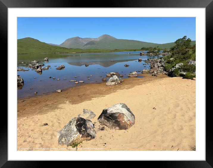 Loch Nah Achlaise , Black Mount in the Highlands of Scotland Framed Mounted Print by Photogold Prints