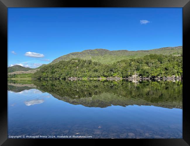 Loch Lubhair in the Highlands of Scotland Framed Print by Photogold Prints