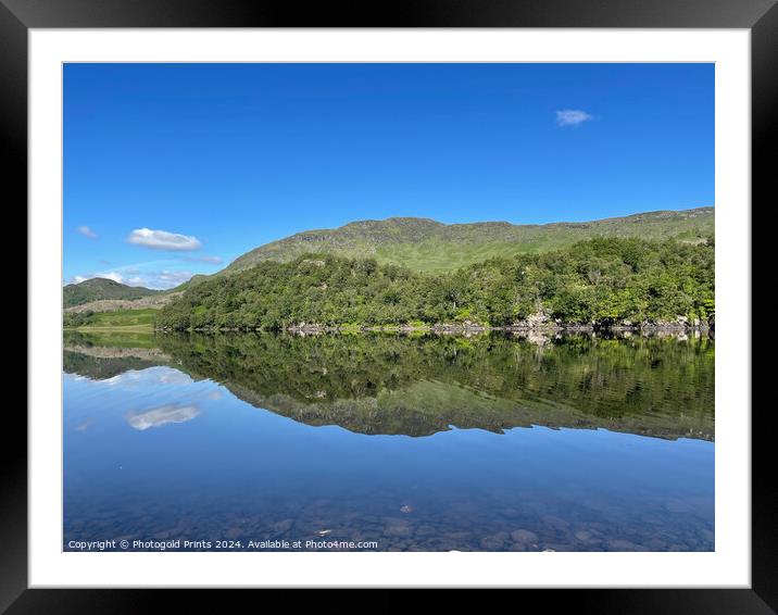 Loch Lubhair in the Highlands of Scotland Framed Mounted Print by Photogold Prints