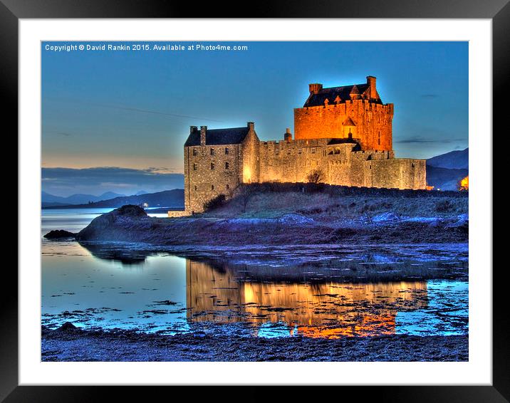  Eilean Donan Castle HDR in the Highlands Framed Mounted Print by Photogold Prints