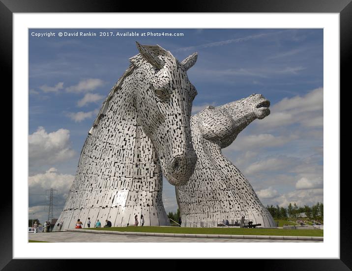 the Kelpies, Helix Park, Falkirk , Scotland Framed Mounted Print by Photogold Prints