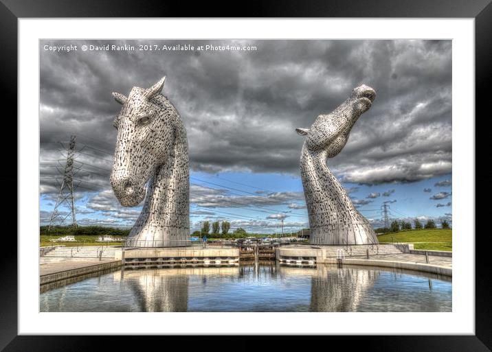  The Kelpies in the Helix Park in Falkirk,Scotland Framed Mounted Print by Photogold Prints
