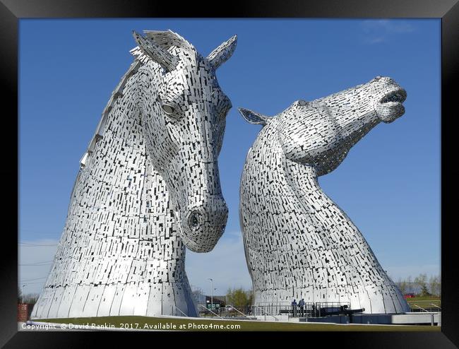 The Kelpies sculptures in Falkirk  Framed Print by Photogold Prints