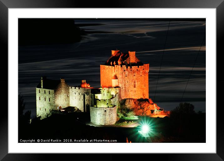 Eilean Donan Castle at night Framed Mounted Print by Photogold Prints
