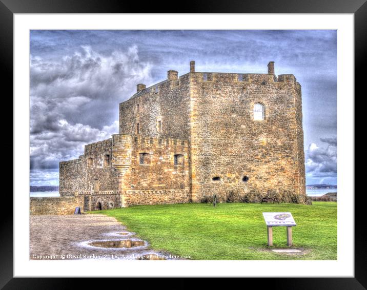 Blackness Castle HDR ( Fort William in Outlander ) Framed Mounted Print by Photogold Prints