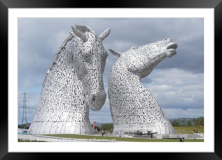 The new visitor centre at the Kelpies in Helix Par Framed Mounted Print by Photogold Prints