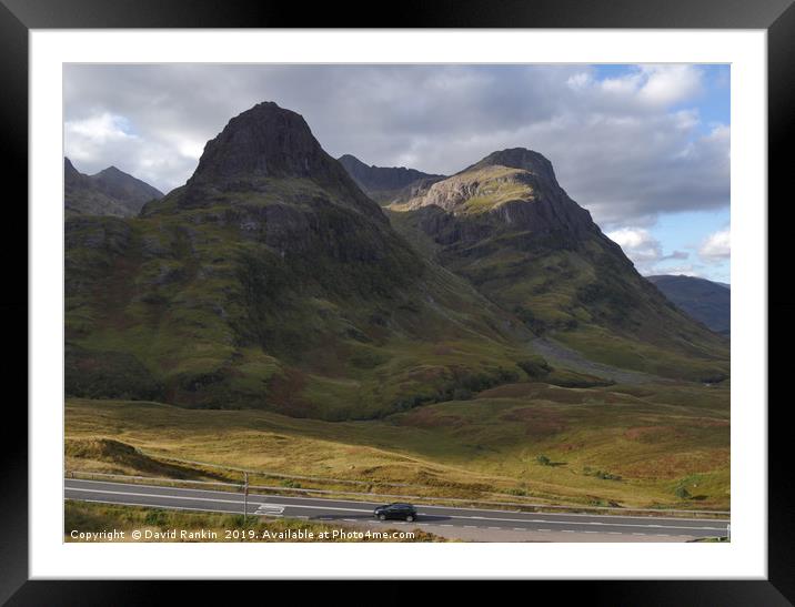 the Paps of Glencoe in the Highlands of Scotland Framed Mounted Print by Photogold Prints