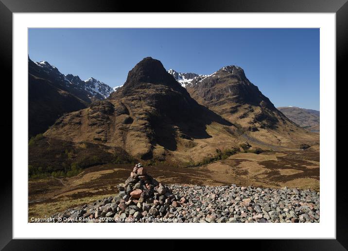 the Paps of Glencoe , the Highlands , Scotland Framed Mounted Print by Photogold Prints