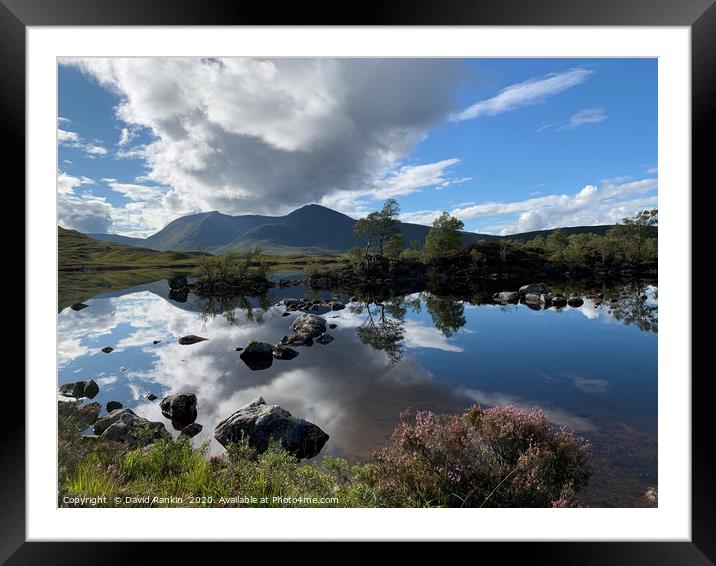 Lochan na h-Achlaise ,  the Black Mount in the Hig Framed Mounted Print by Photogold Prints