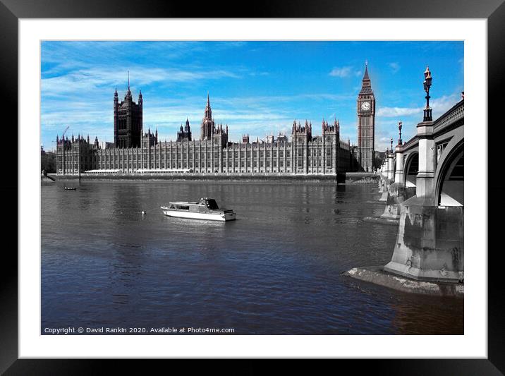 London posters, Big Ben and the Houses of Parliament , Westminster , London , England Framed Mounted Print by Photogold Prints