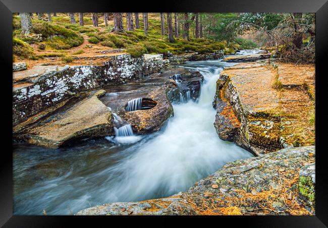 Punch Bowl, Quoich Water, Cairngorms National Park Framed Print by David Ross