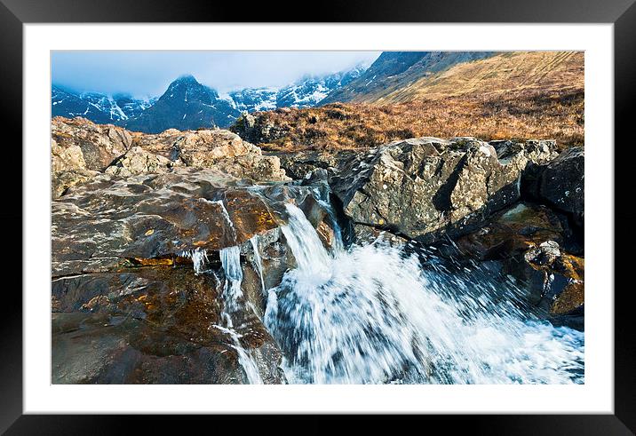 Fairy Pools, Glenbrittle, Isle of Skye Framed Mounted Print by David Ross