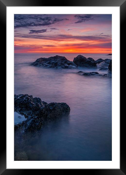 Isle of Anglesey Sunset Framed Mounted Print by David Ross