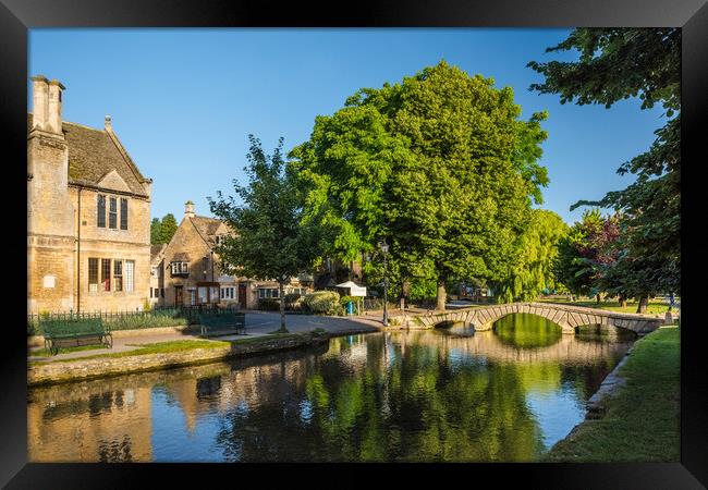 River Windrush, Bourton-on-the-Water Framed Print by David Ross