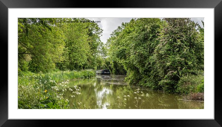 A trip on the canal Framed Mounted Print by Sue Knight