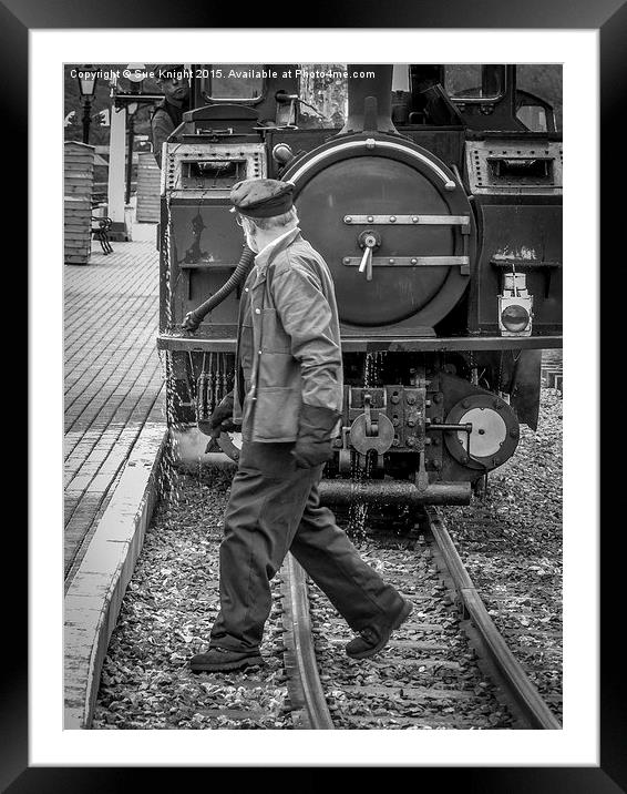  The train inspector Framed Mounted Print by Sue Knight