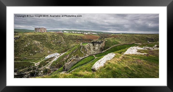  View from Tintagel Castle,Cornwall Framed Mounted Print by Sue Knight