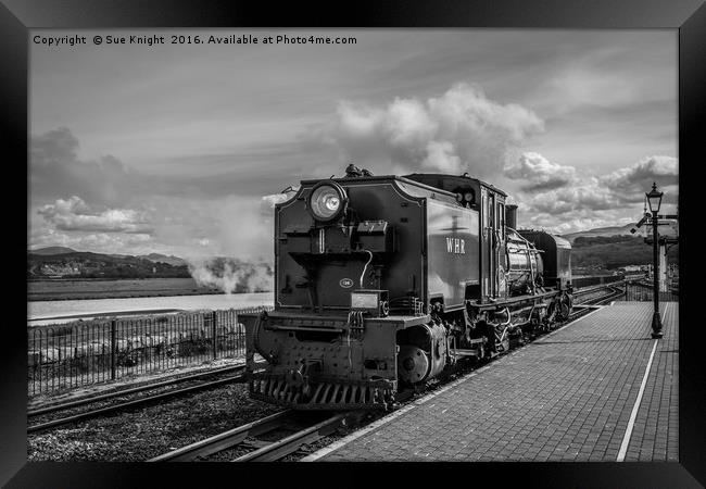 Steam train,Welsh Highland Railway Framed Print by Sue Knight