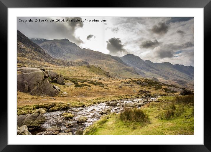 The Llanberis Pass.Snowdonia,North Wales Framed Mounted Print by Sue Knight