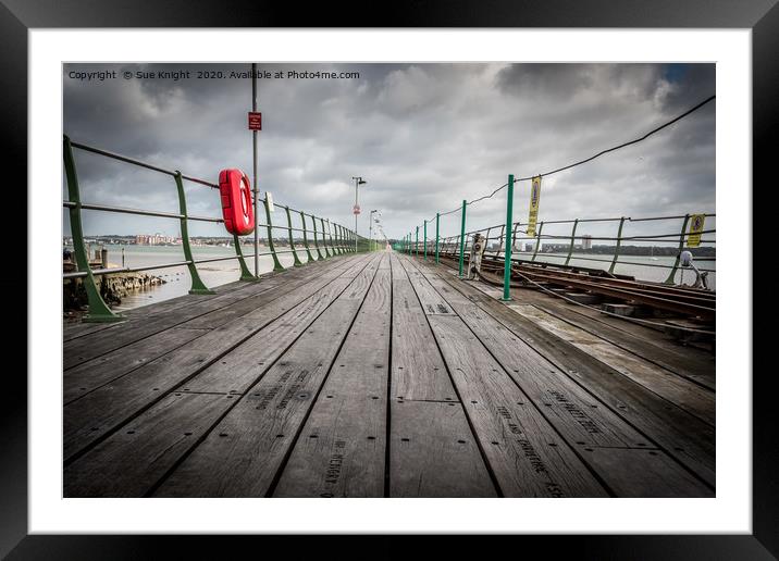 Hythe Pier - Hythe, Hampshire Framed Mounted Print by Sue Knight