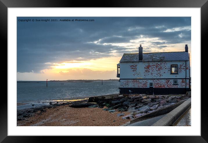 The Boathouse at Lepe, Hampshire Framed Mounted Print by Sue Knight