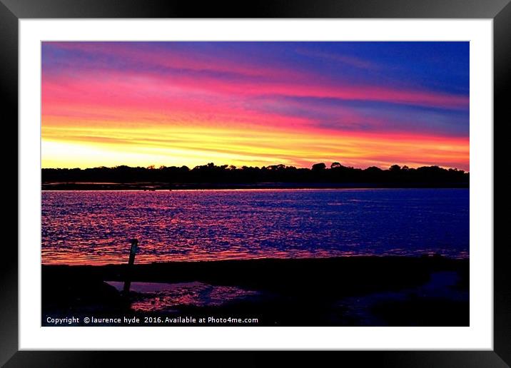 Southern Sunset Framed Mounted Print by laurence hyde