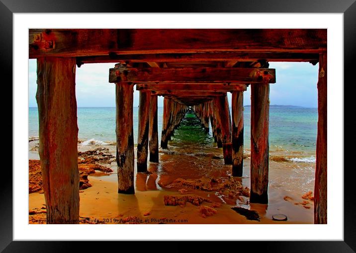Under the boardwalk Framed Mounted Print by laurence hyde