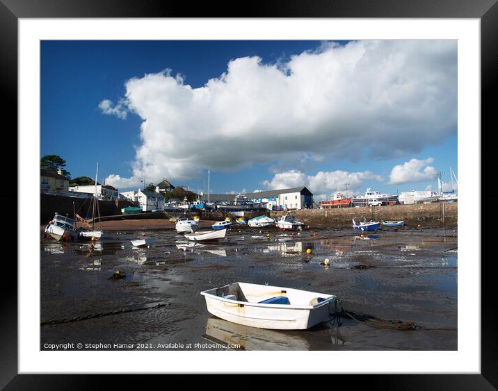 Tides out Paignton Harbour Framed Mounted Print by Stephen Hamer