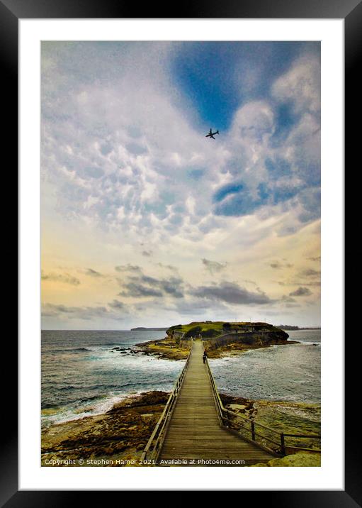 Bare Island Sydney Framed Mounted Print by Stephen Hamer