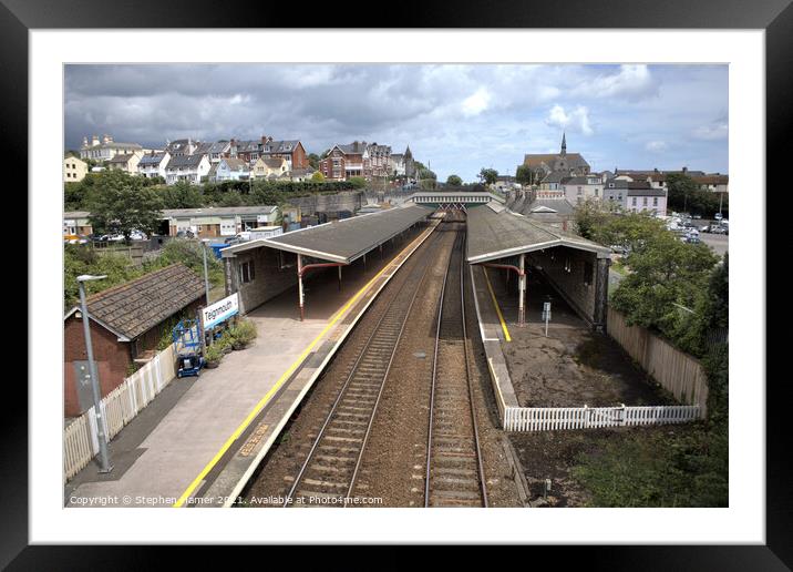 Teignmouth Railway Station Framed Mounted Print by Stephen Hamer
