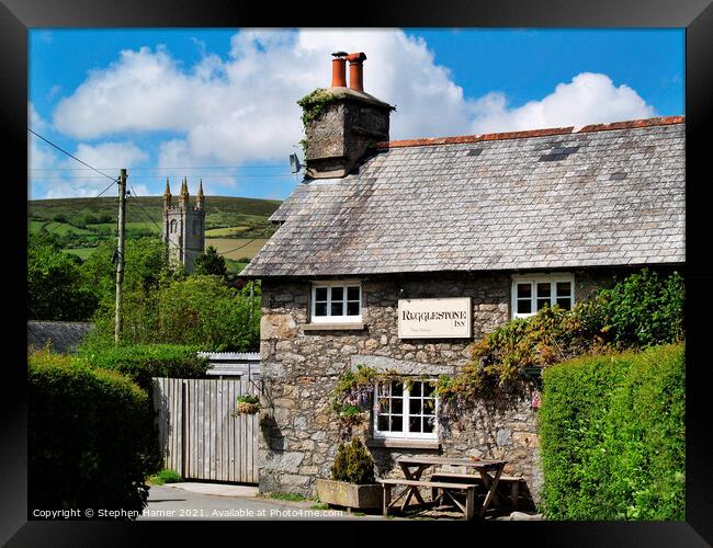 Rugglestone Inn Framed Print by Stephen Hamer