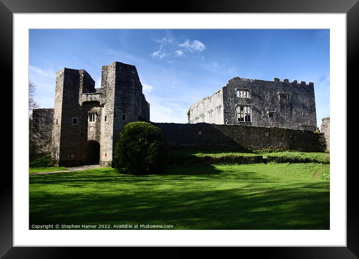 Berry Pomeroy Castle Framed Mounted Print by Stephen Hamer