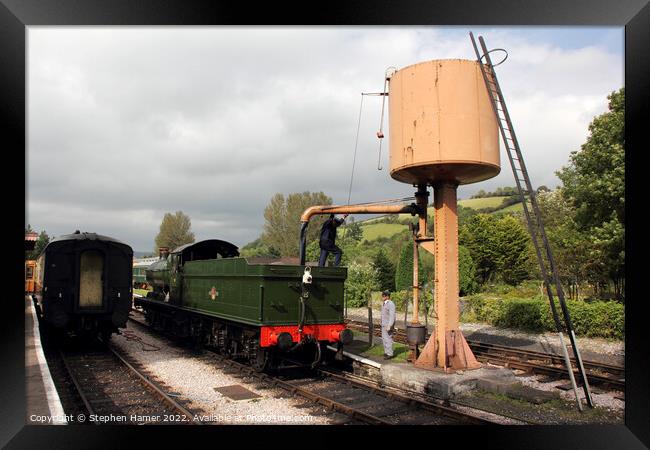 Water Stop Framed Print by Stephen Hamer