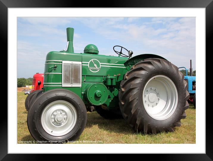 Vintage Field-Marshall Tractor Framed Mounted Print by Stephen Hamer