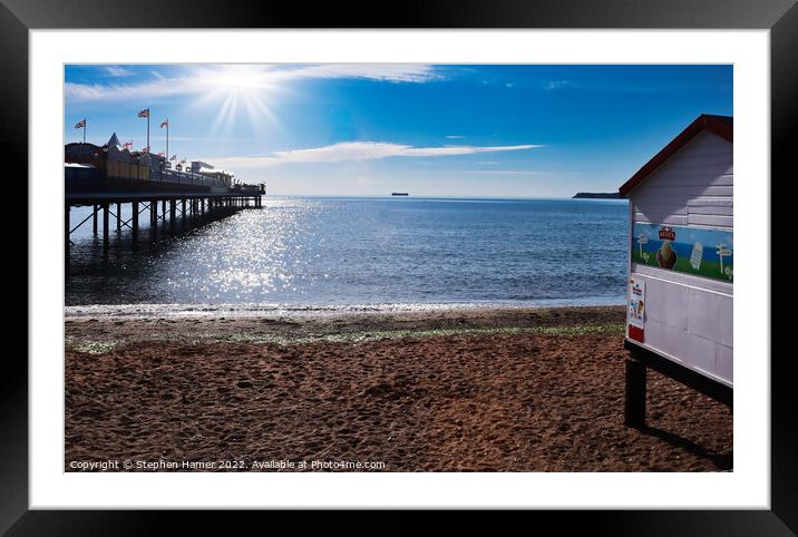Paignton Pier and Tor Bay Framed Mounted Print by Stephen Hamer