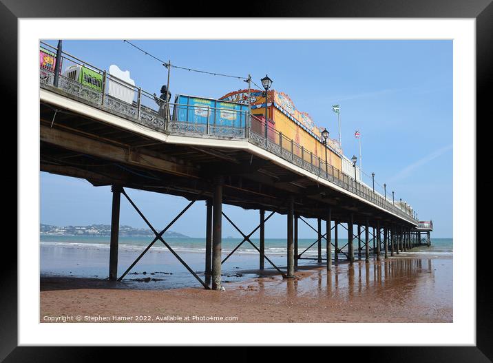 Majestic Paignton Pier Framed Mounted Print by Stephen Hamer