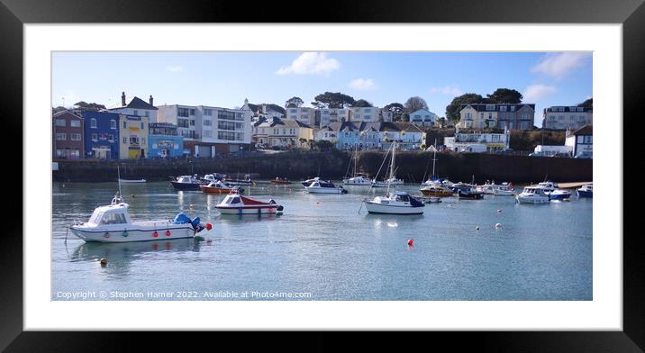 Serenity in Paignton Harbour Framed Mounted Print by Stephen Hamer