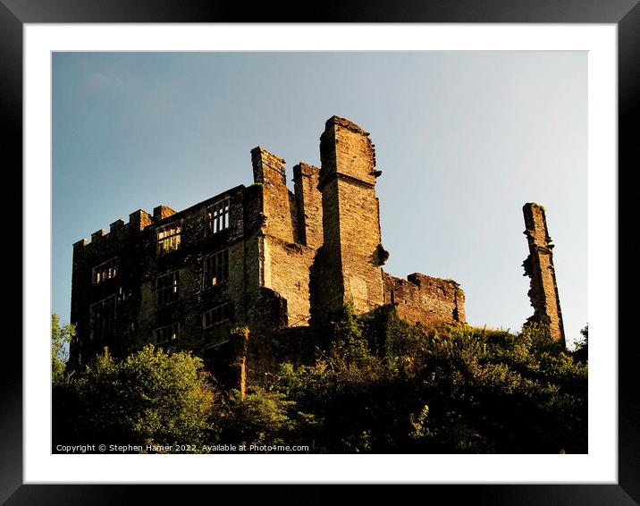 Haunted Beauty Berry Pomeroy Castle Ruins Framed Mounted Print by Stephen Hamer