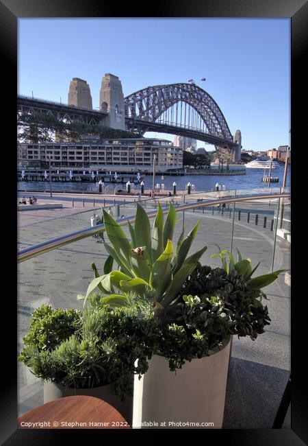 Sydney Harbour Bridge Framed Print by Stephen Hamer