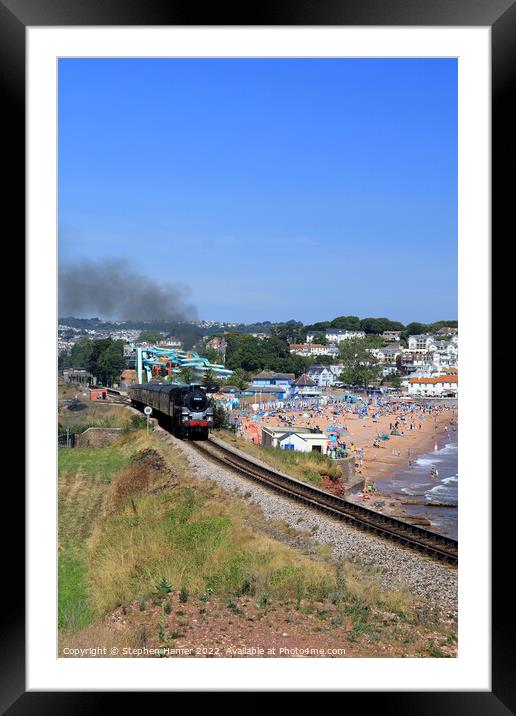 A Nostalgic Ride Along the English Riviera Framed Mounted Print by Stephen Hamer