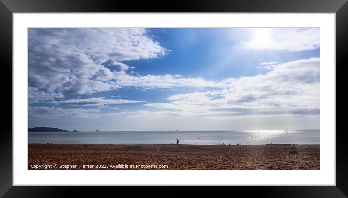 A Serene Seascape Framed Mounted Print by Stephen Hamer