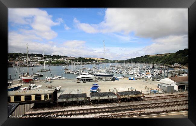 Majestic River Dart Framed Print by Stephen Hamer