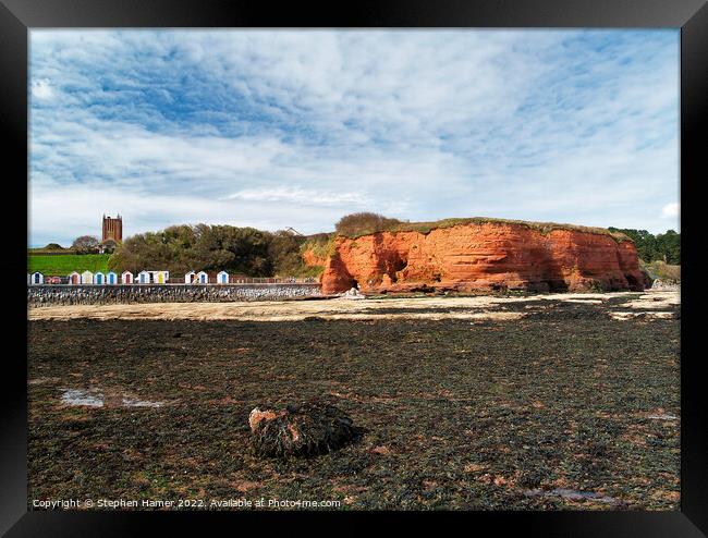 Majestic Red Sandstone Cliffs Framed Print by Stephen Hamer