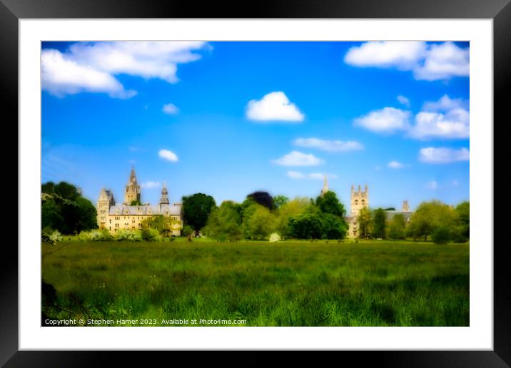 Oxford's Historic Towers Framed Mounted Print by Stephen Hamer